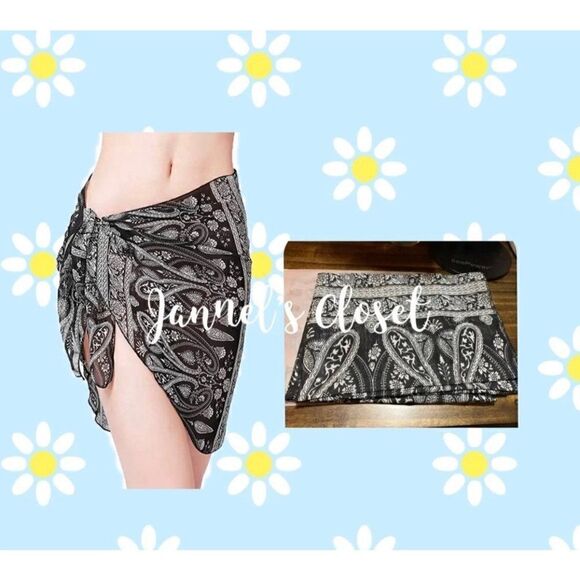 Women Beach Chiffon Short Sarong Pareo W - Picture 1 of 3